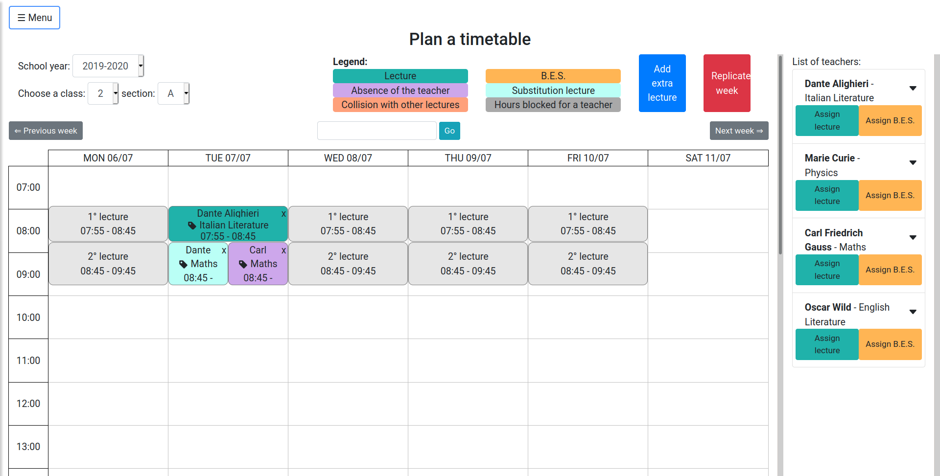 SubstitutionInTimetable